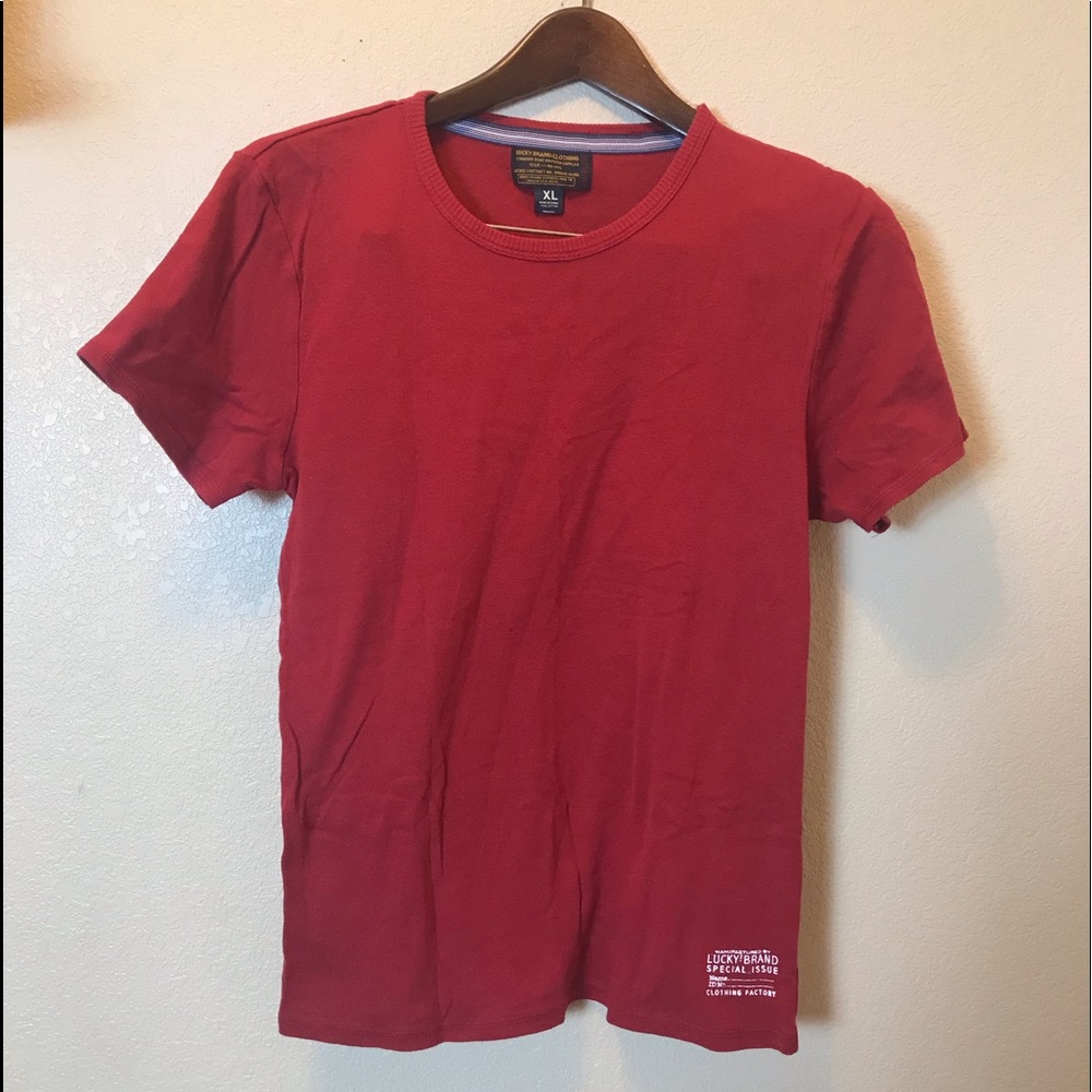 🛍 Woman''s Red Casual Short Sleeve Tee Shirt